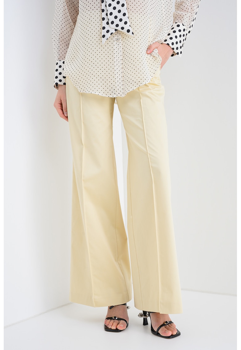 Pantaloni chino evazati Vertice - Crem