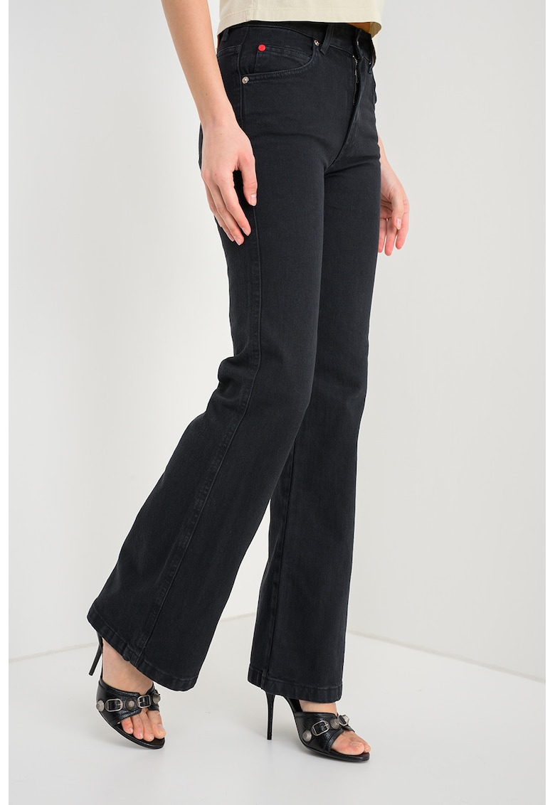 Blugi bootcut fit Estremo - Negru