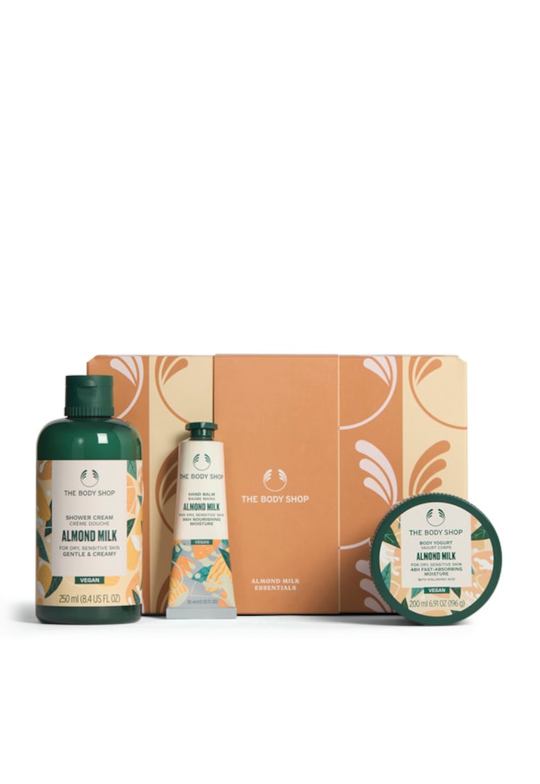 Set Cadou Almond Milk - crema de dus 250ml - iaurt de corp 200ml - balsam de maini 30ml - hidratare - confort