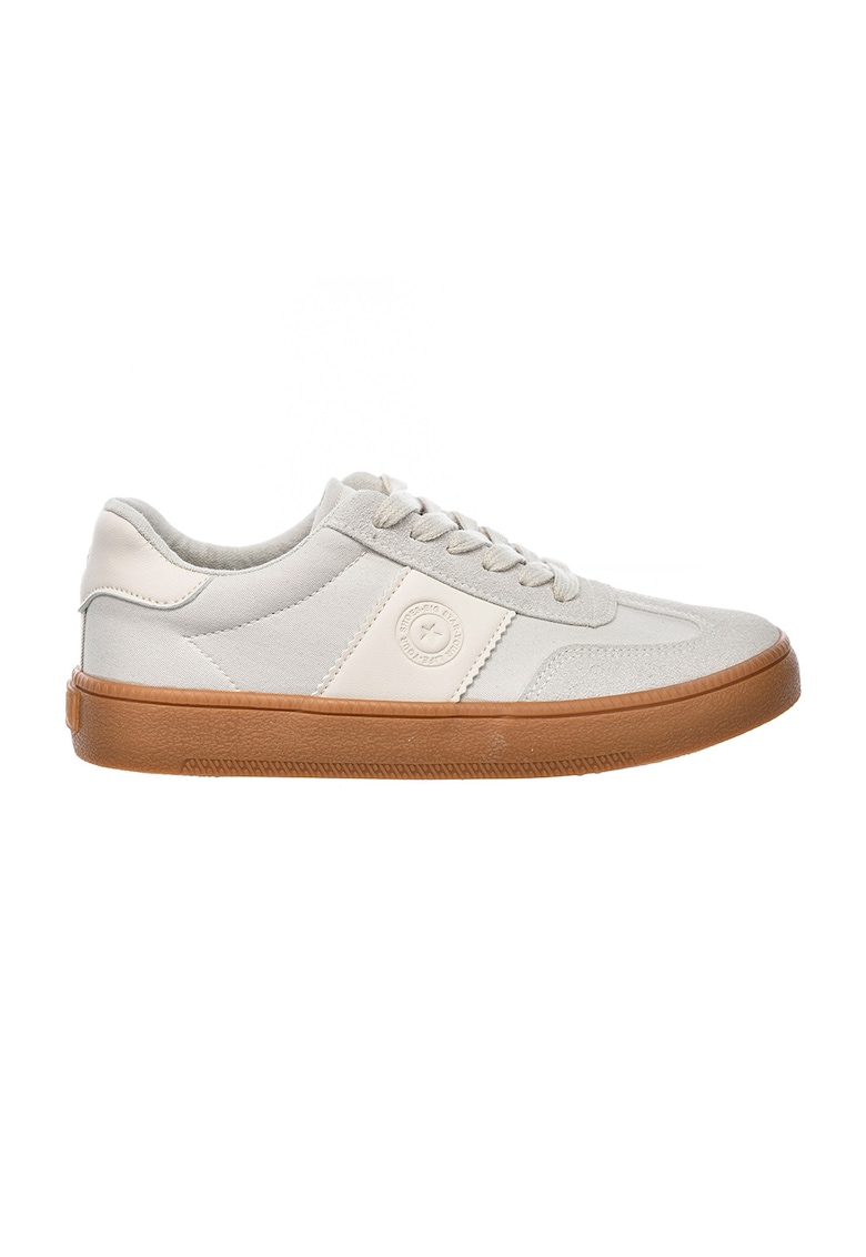 Pantofi sport din piele ecologica - Bej deschis