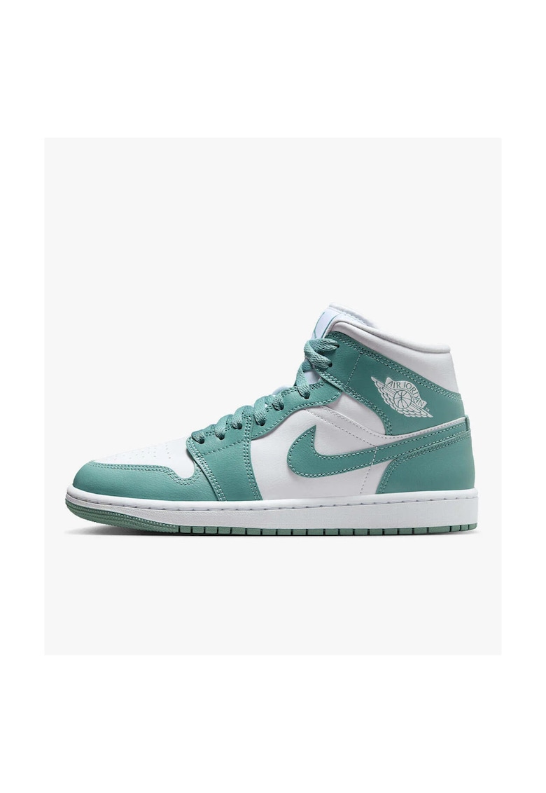 Incaltaminte sport femei - Air Jordan 1 Mid - alb - piele naturala -