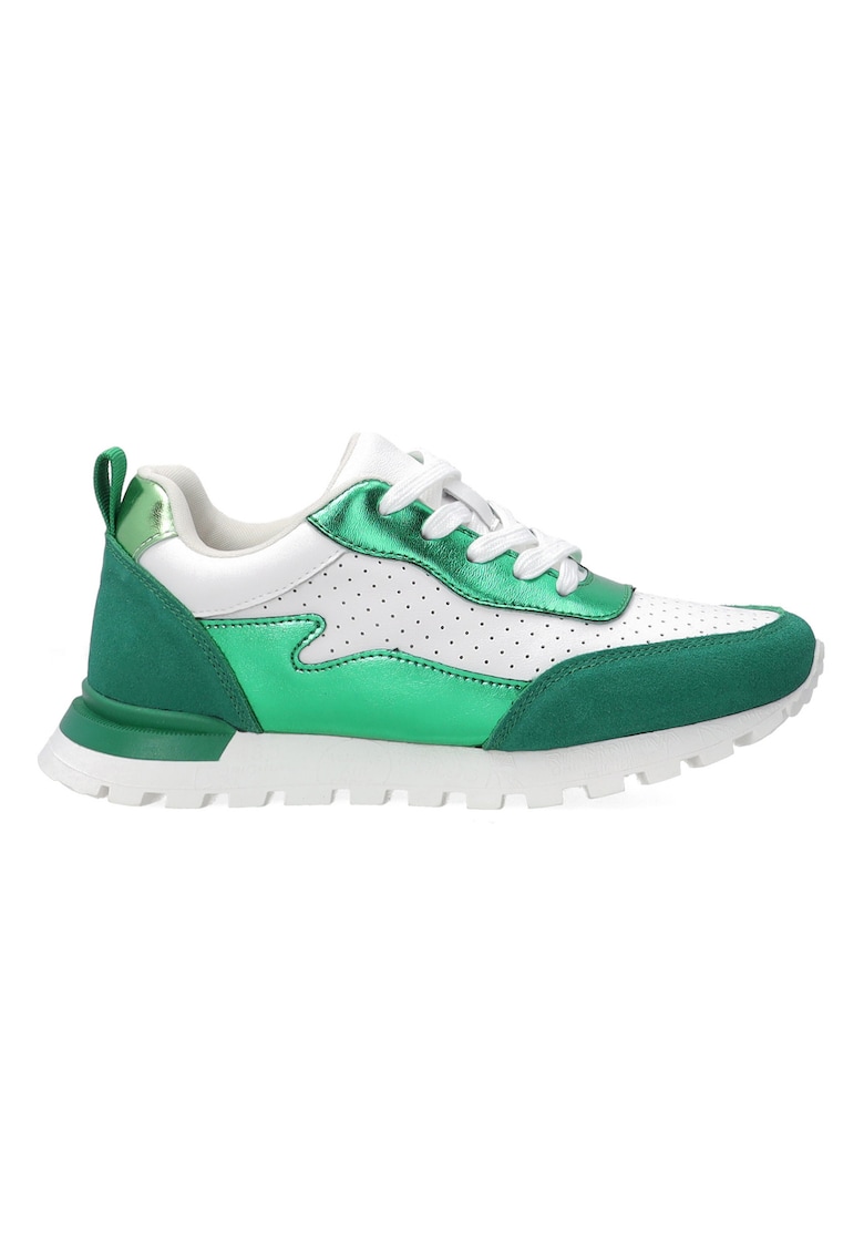 Pantofi sport cu perforatii - din piele