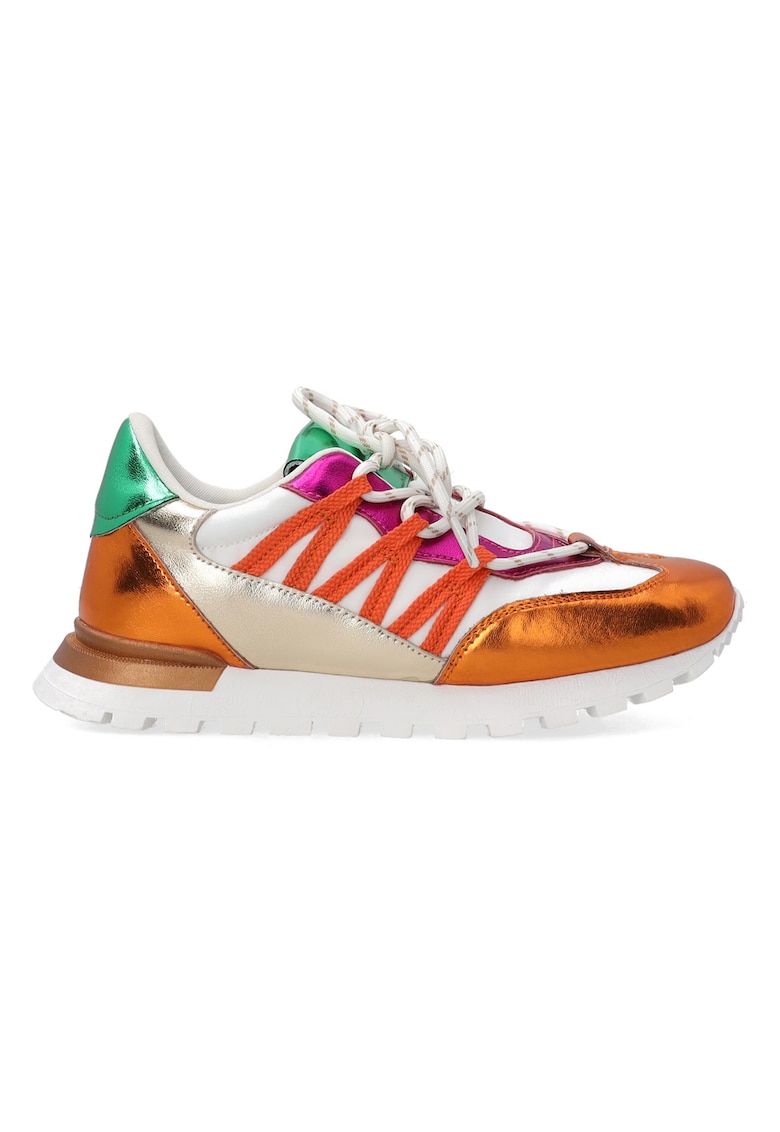 Pantofi sport cu profil jos si garnituri contrastante