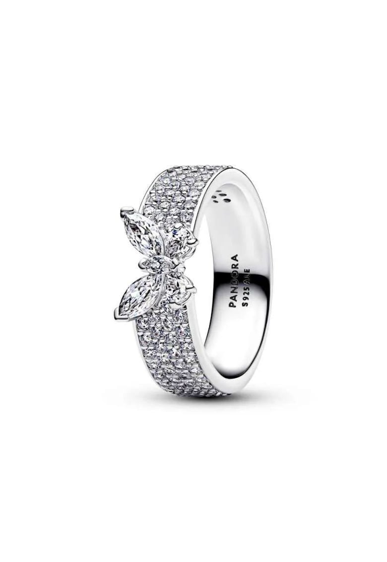 Inel cu fluture stralucitor Zirconiu din Argint 925 -