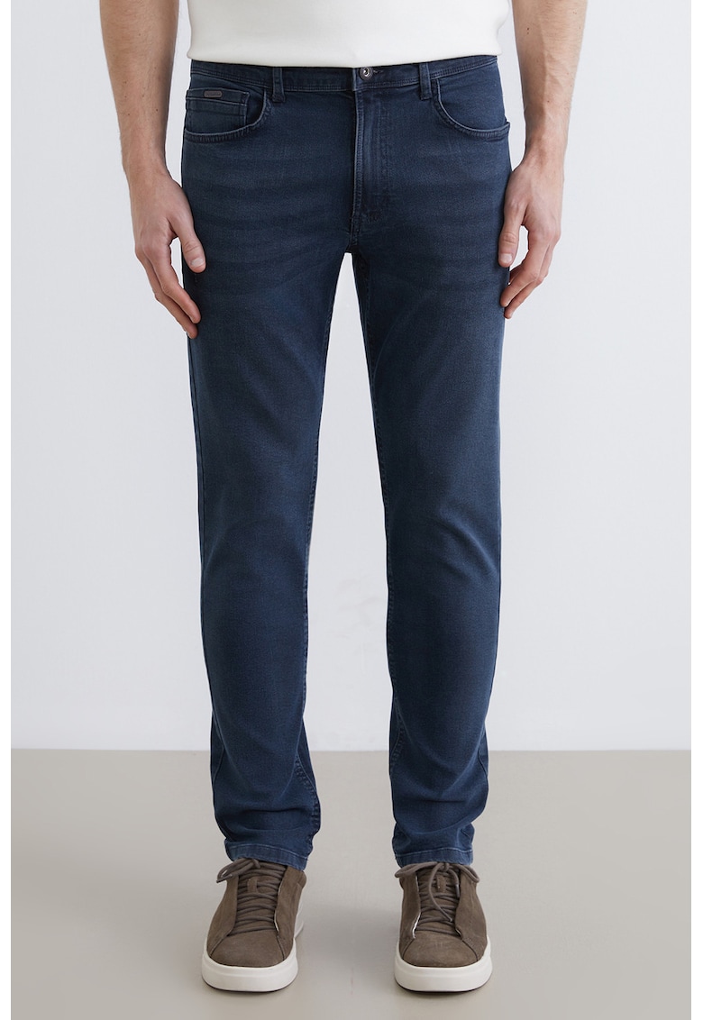 Blugi regular-fit - Albastru inchis