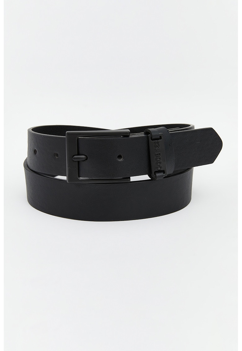Curea lata din piele ecologica S67934Z4 - Negru