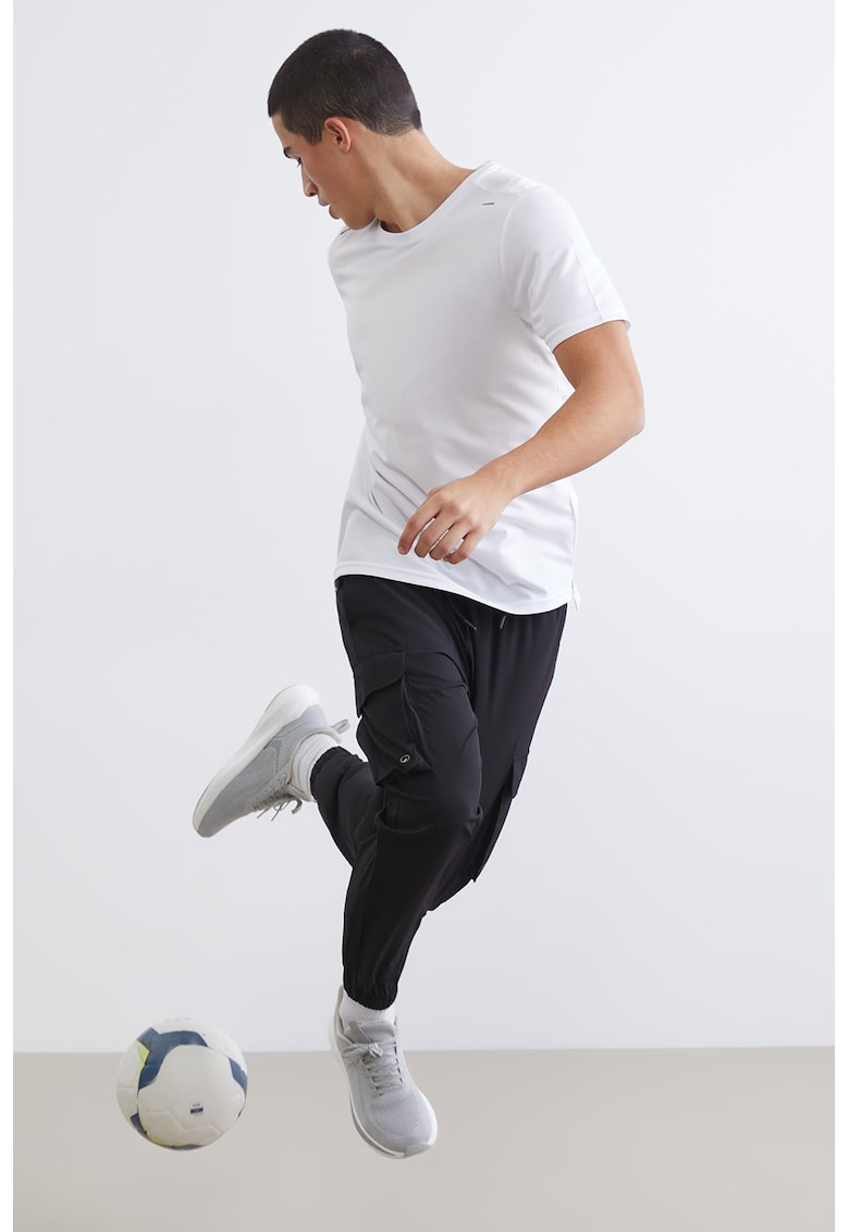 Pantalomi de trening cargo cu snur - Negru