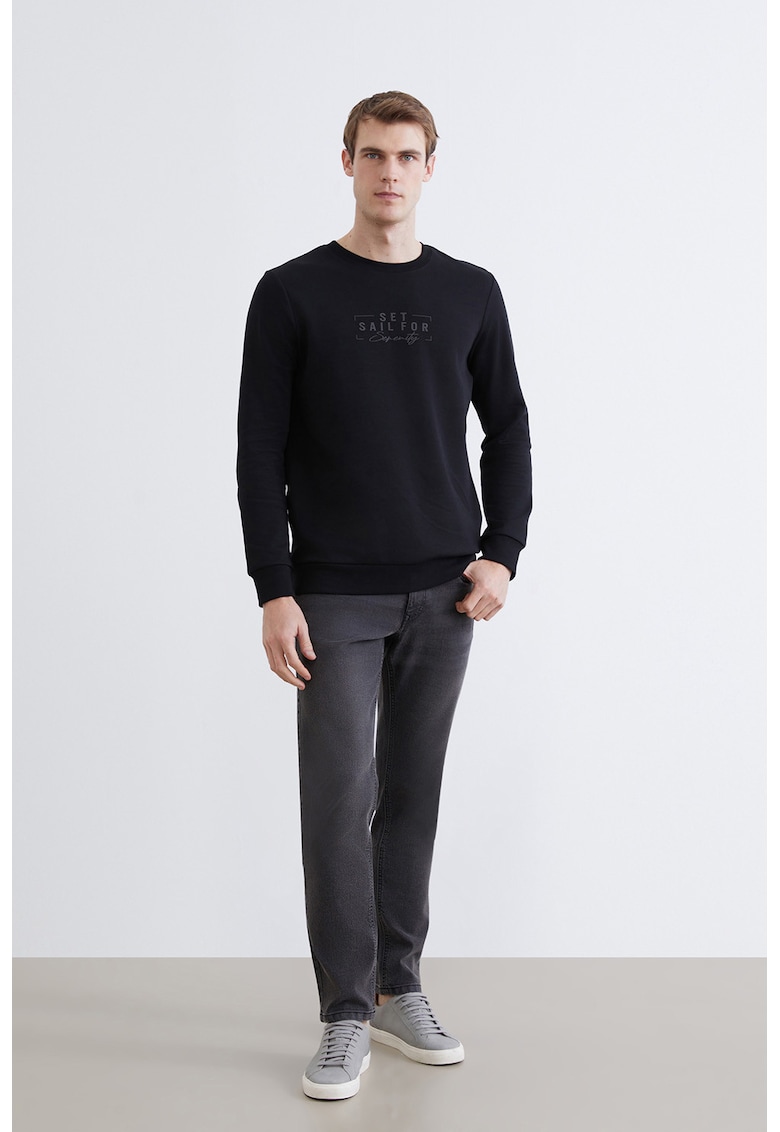 Blugi slim fit 750 - Gri antracit