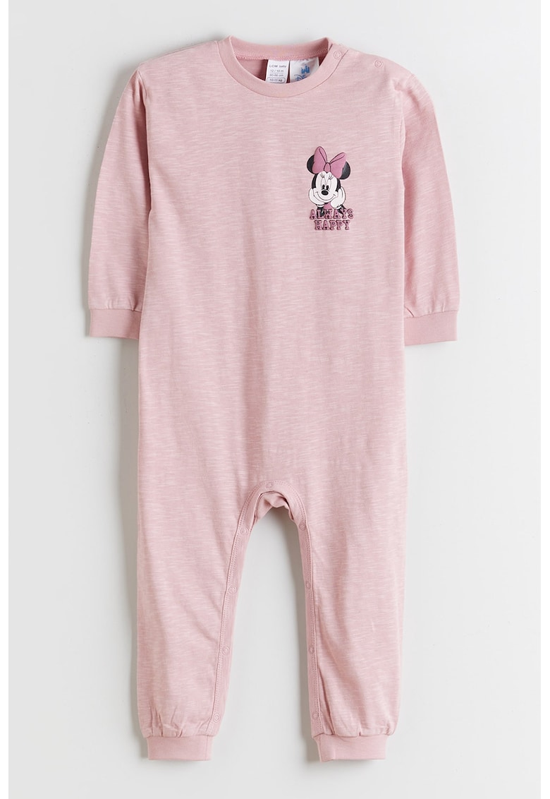Salopeta cu imprimeu cu Minnie Mouse - Roz prafuit