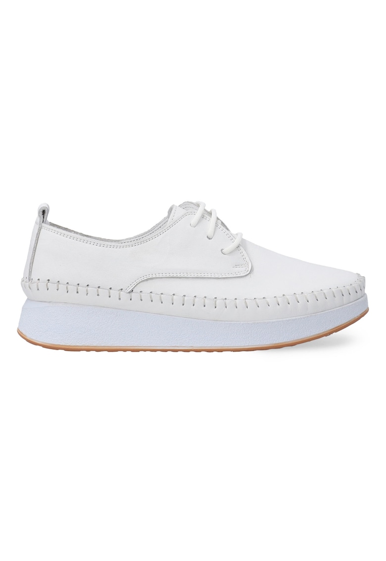 Pantofi casual din piele cu siret