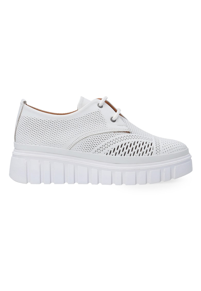 Adidasi din peilke cu talpa wedge