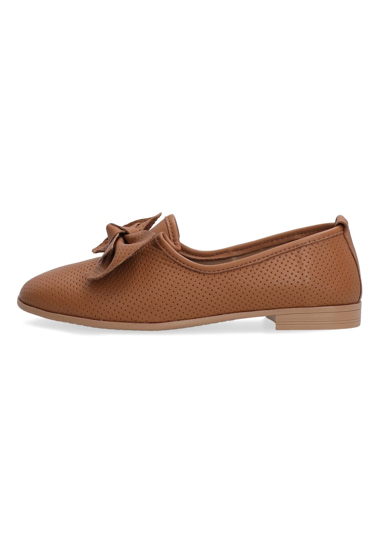 Pantofi loafer cu funda decorativa - din piele