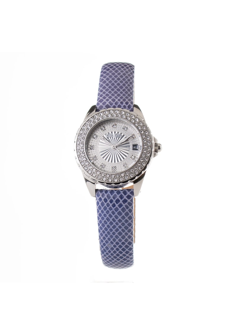 Ceas Dama - Santorini Flower - inox - piele naturala - 30mm