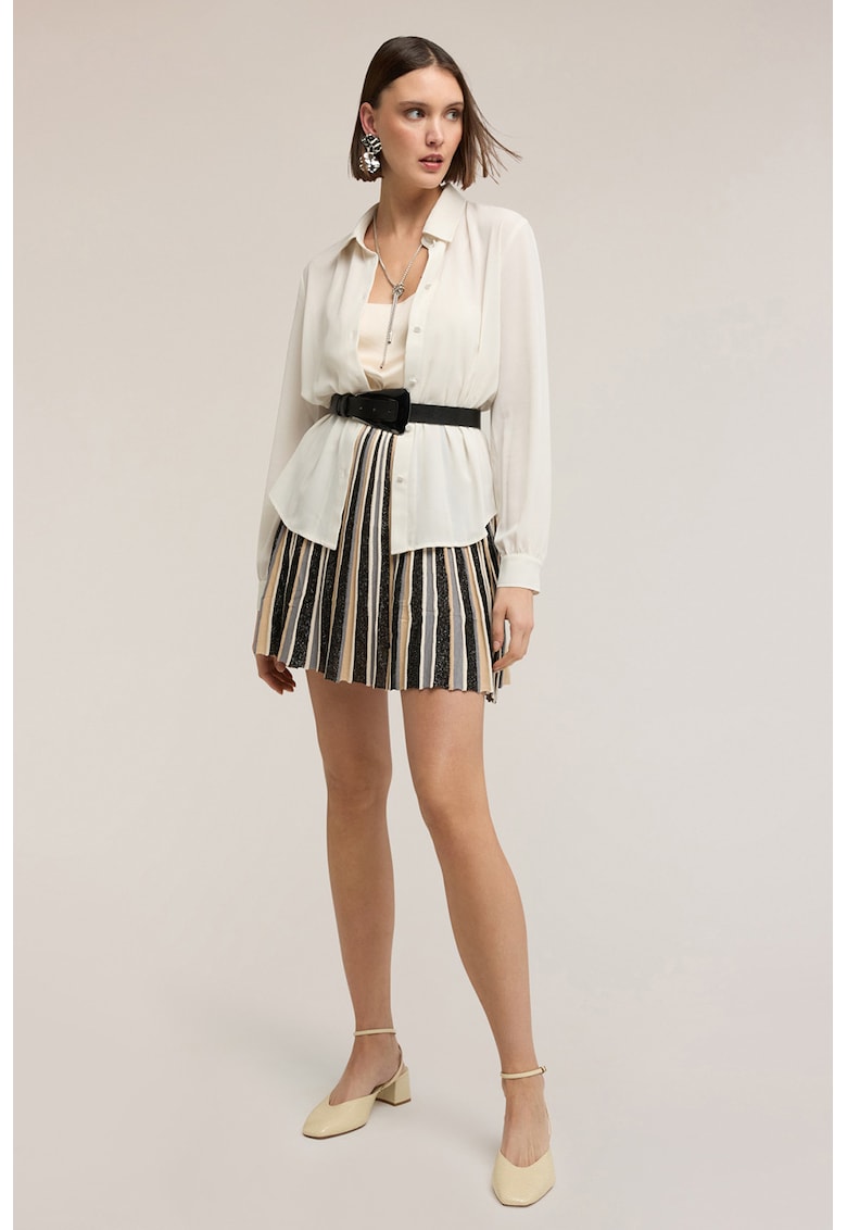Camasa regular-fit cu model uni - Alb