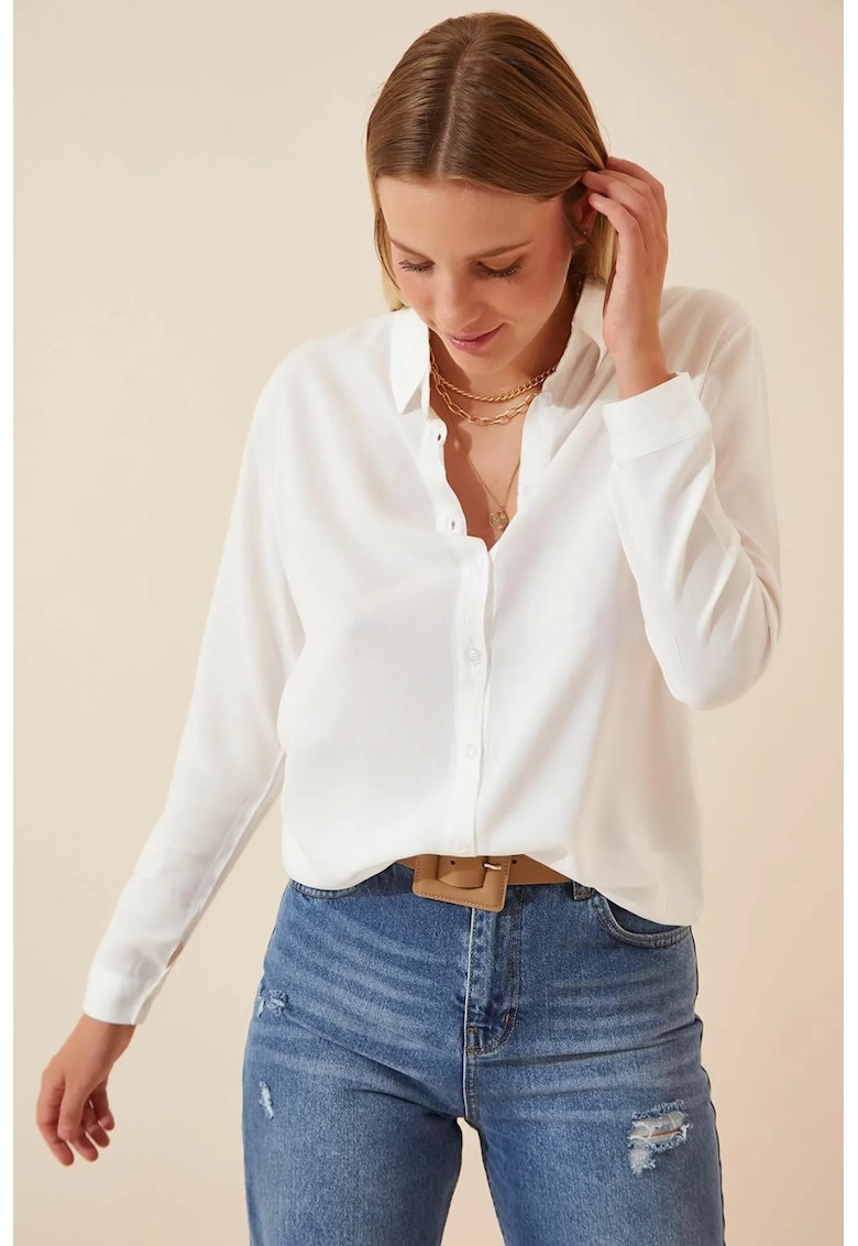 Camasa dama textil - alb