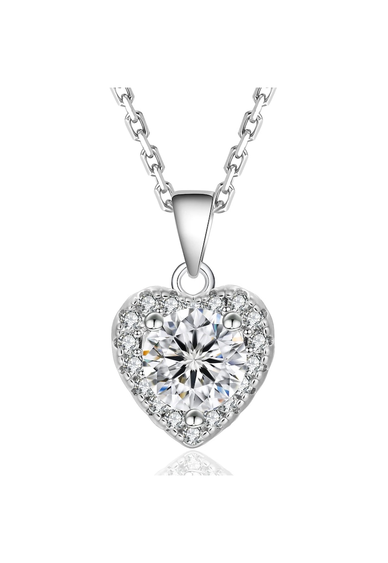 Colier Inima Diamond cu Moissanite - Argint 925