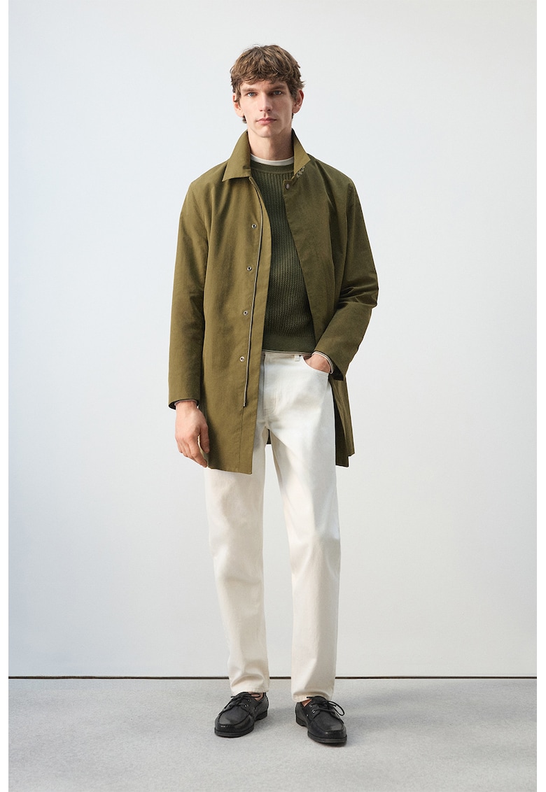 Blugi uni regular fit - Alb