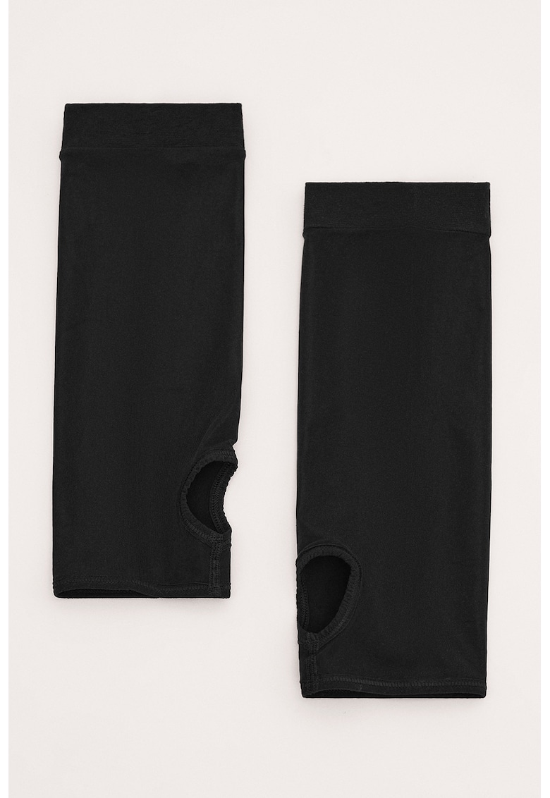 Sosete lungi cu varf decupat - Negru