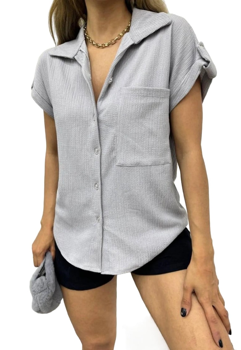 Camasa dama textil - gri