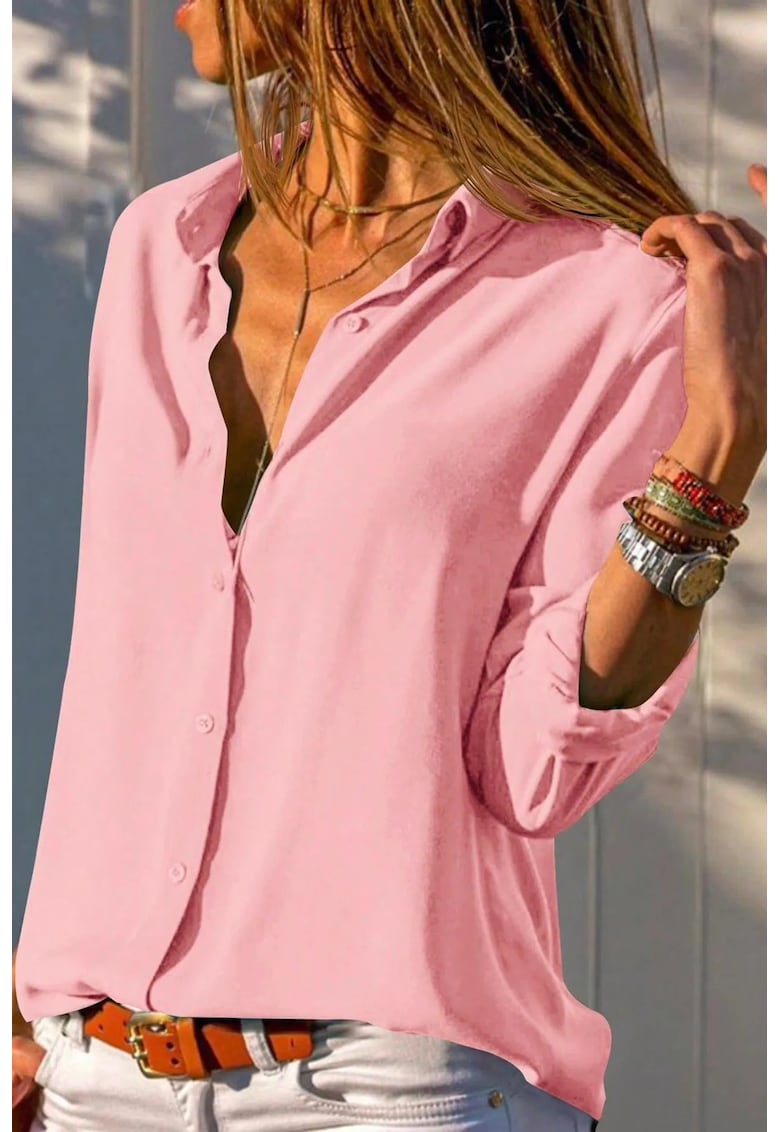 Camasa dama textil - roz