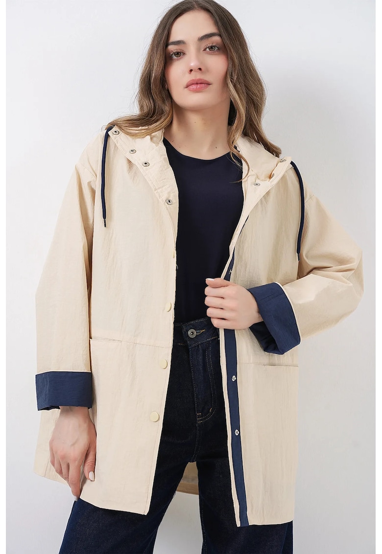 Palton dama - Bej - Textil