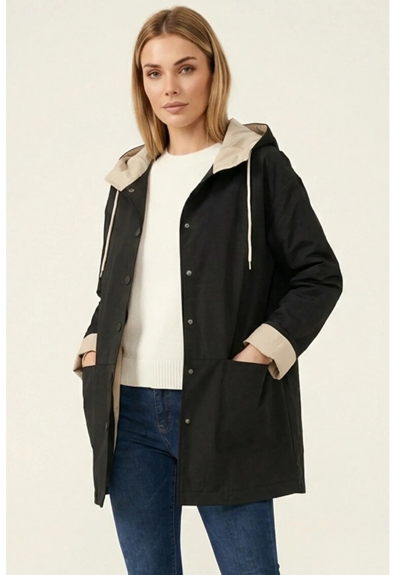 Trenci dama - Textil - Negru
