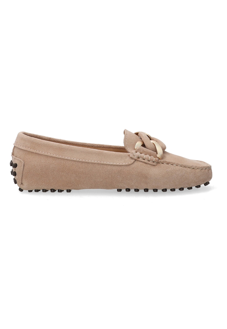 Pantofi loafer cu ornament metalic -