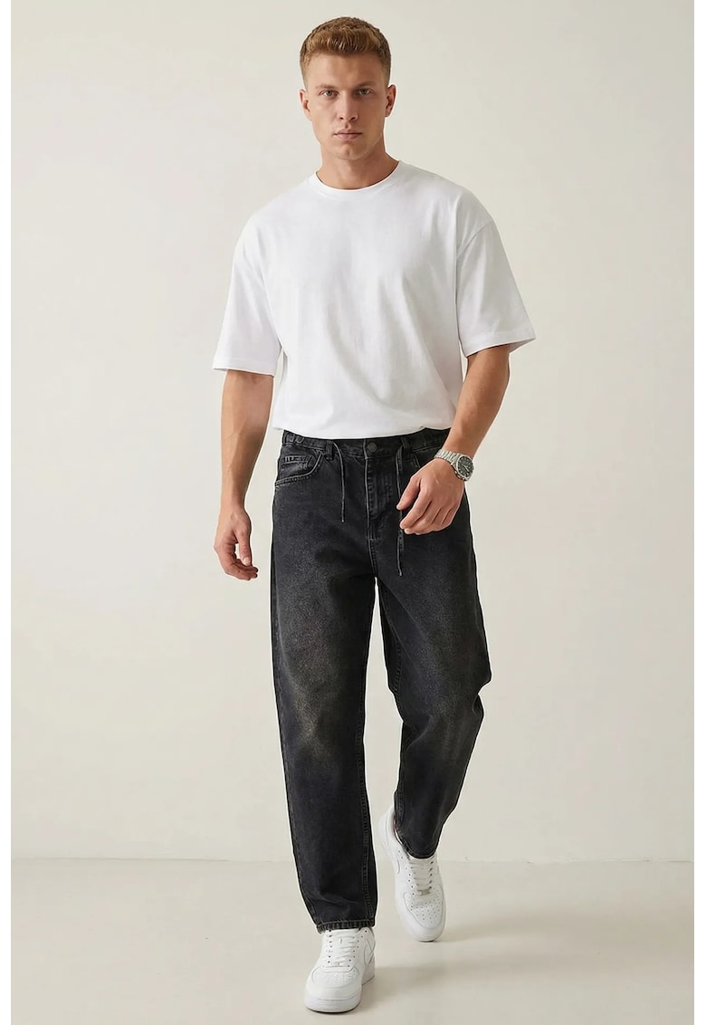 Blugi barbati - Relaxed Fit - negru - denim -