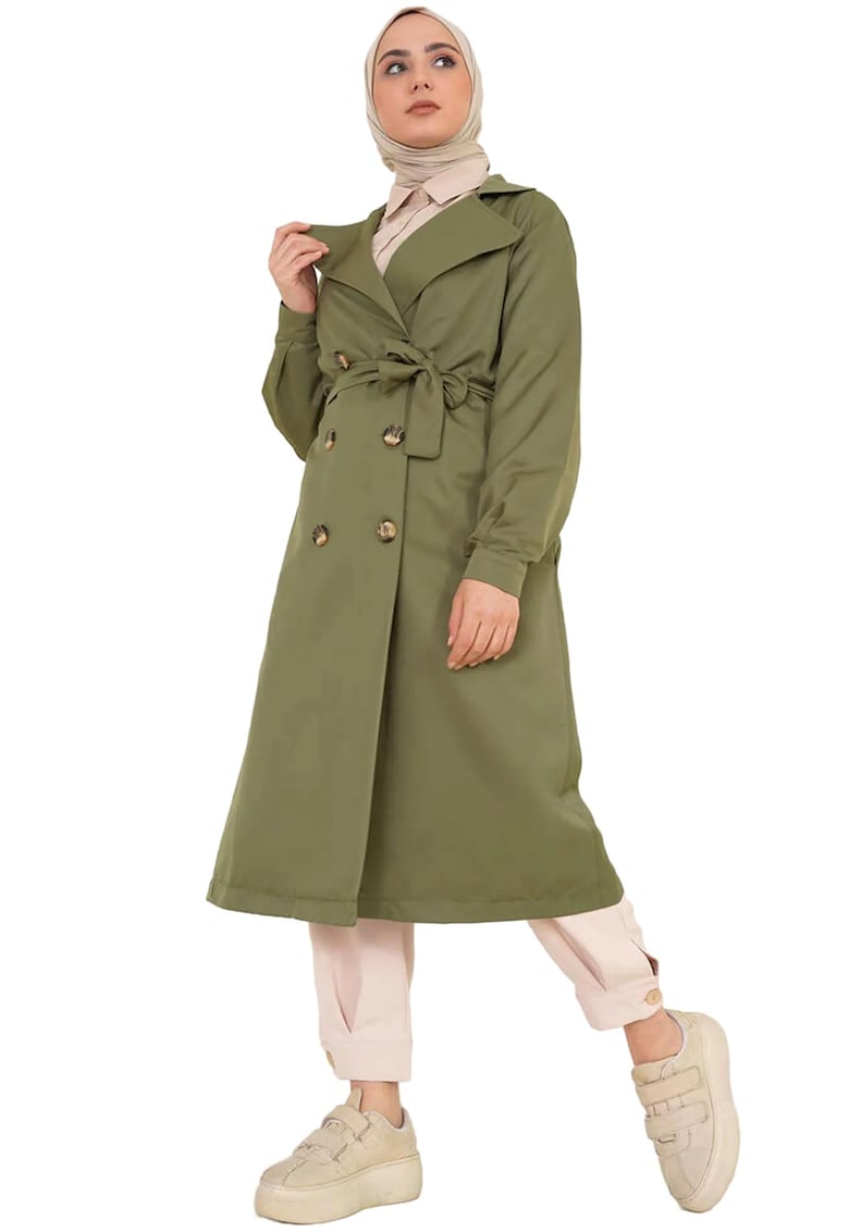 Trenci dama - Kaki - Textil