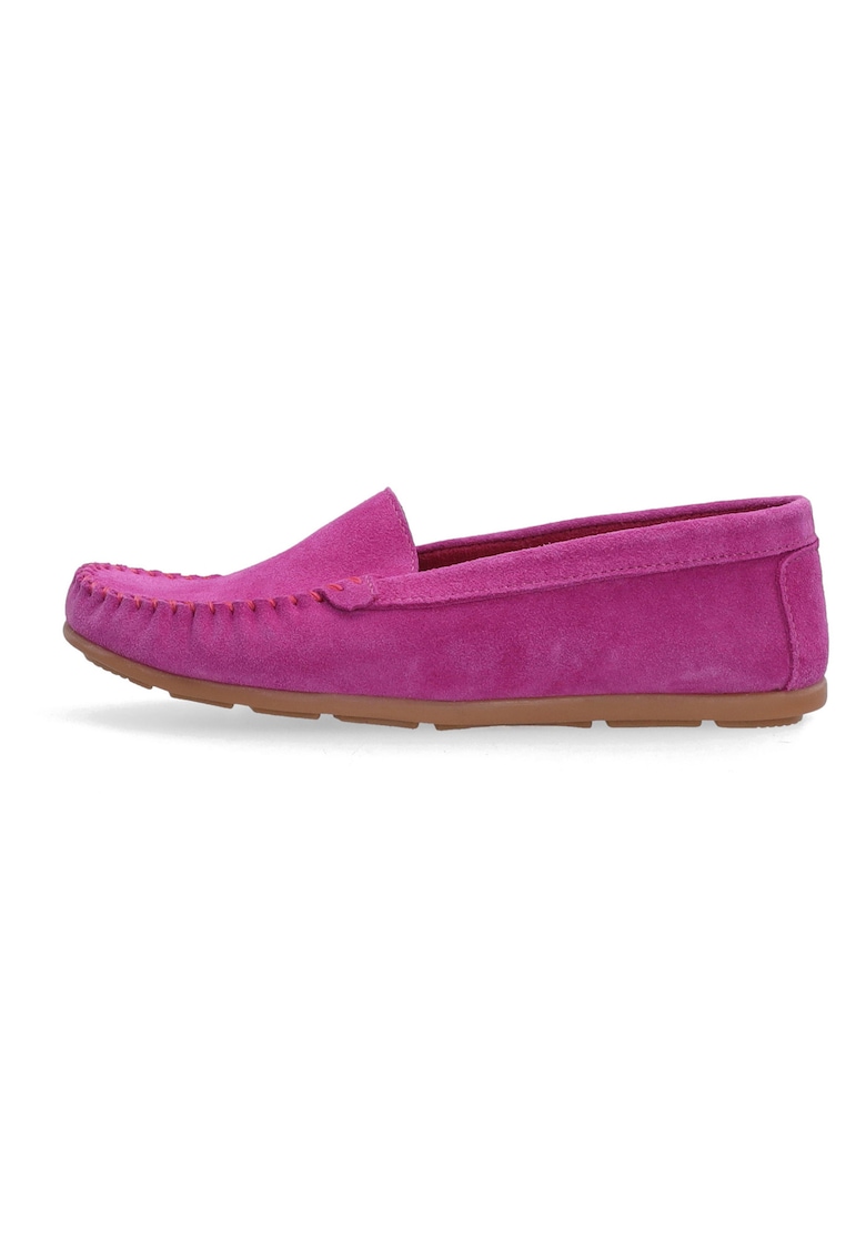 Pantofi loafer din piele intoarsa