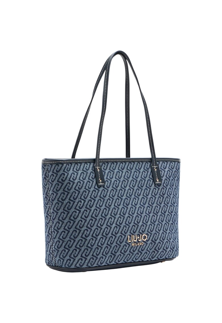 Geanta Jacquard denim 55133 - Albastru