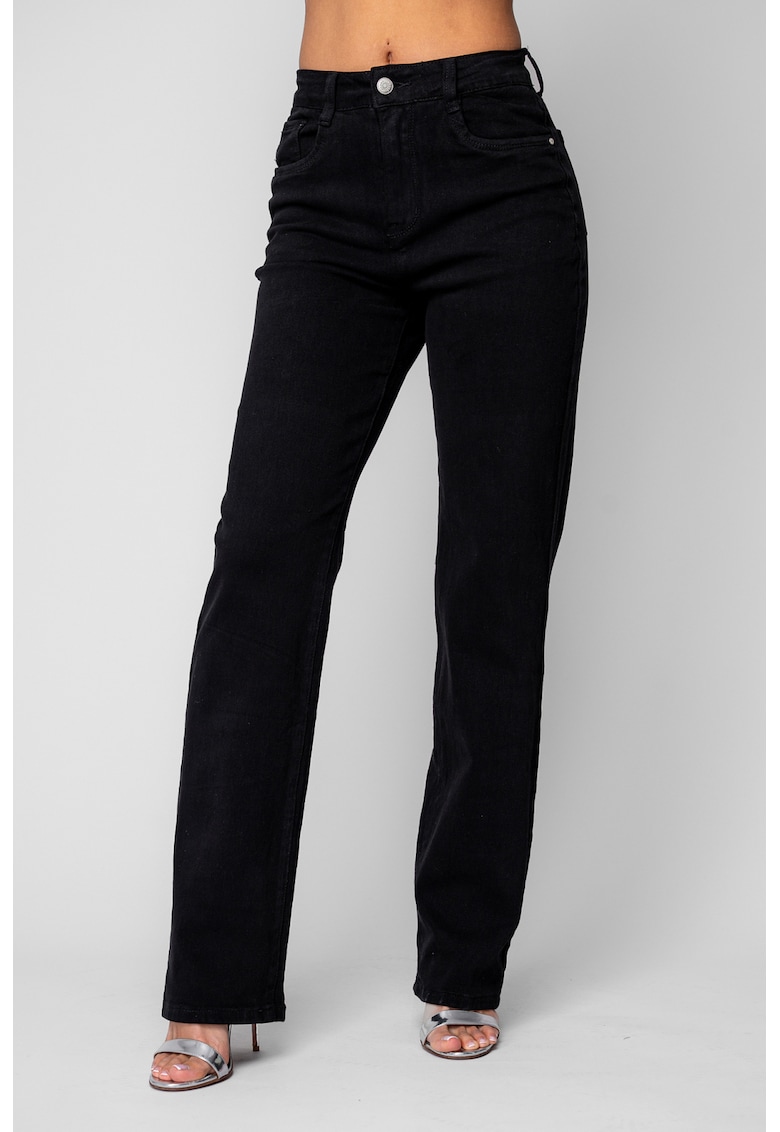 Blugi elastici regular Black 20018 - Negru