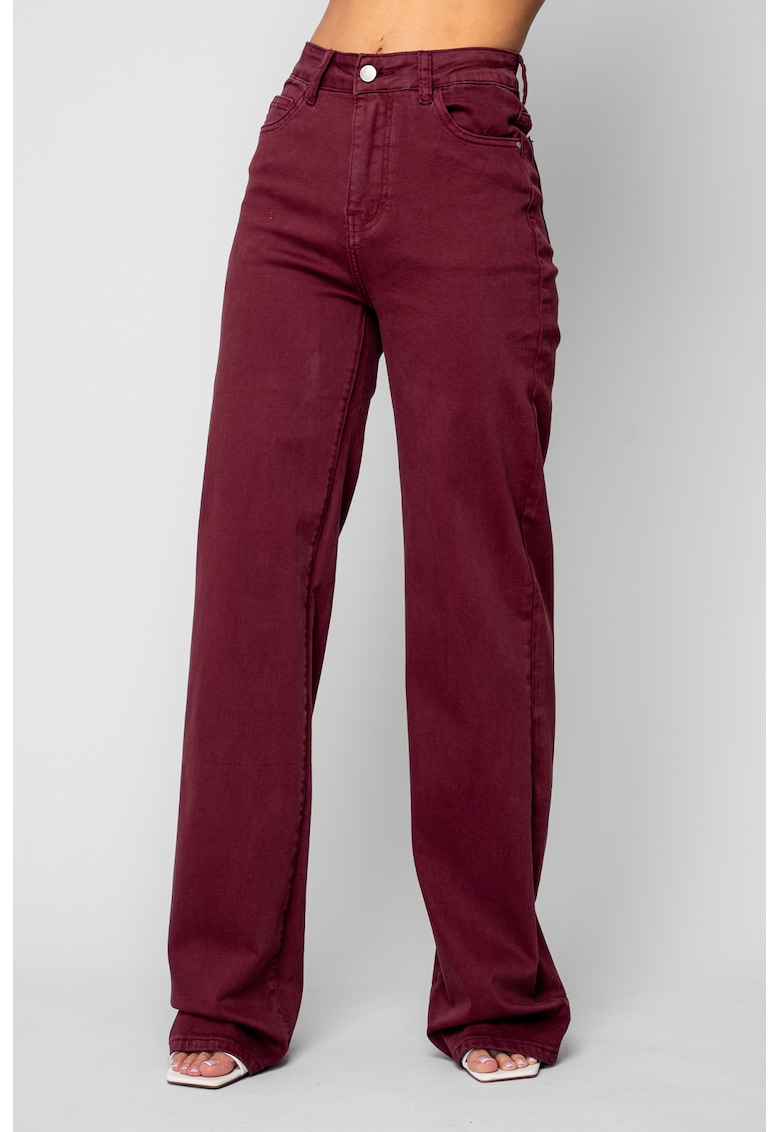 Blugi lungi regular Burgundy 20096 - Visiniu