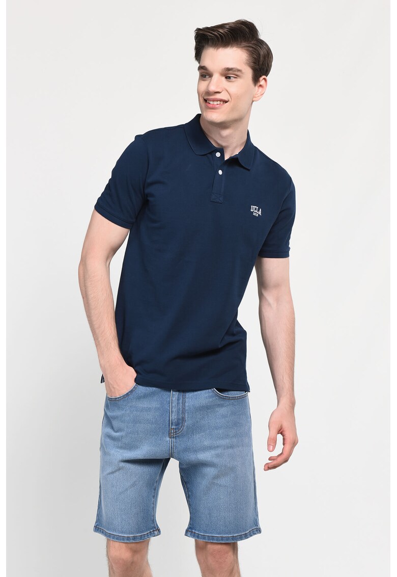 Tricou cu guler - LAKE - Bleumarin - Bleumarin