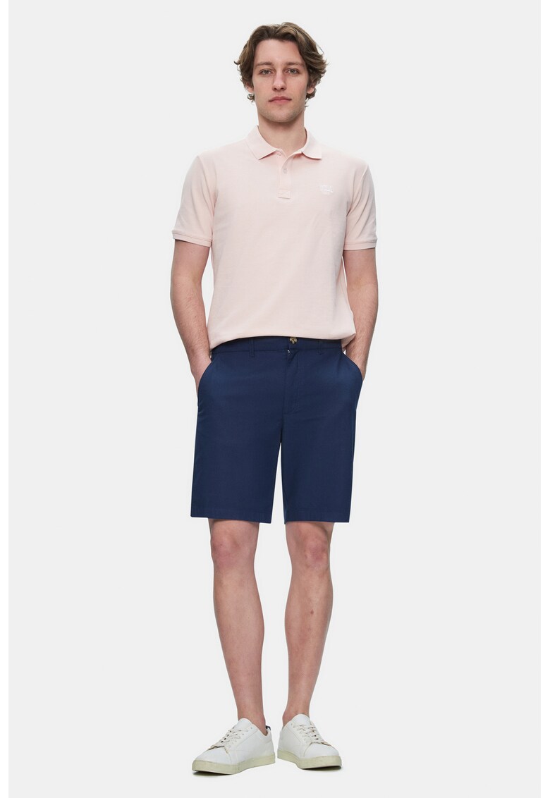 Pantaloni scurti din amestec de bumbac Palisades - Bleumarin - Bleumarin