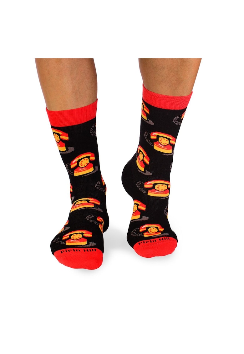 Sosete bumbac organic COLOUR COTTON Retro Phones