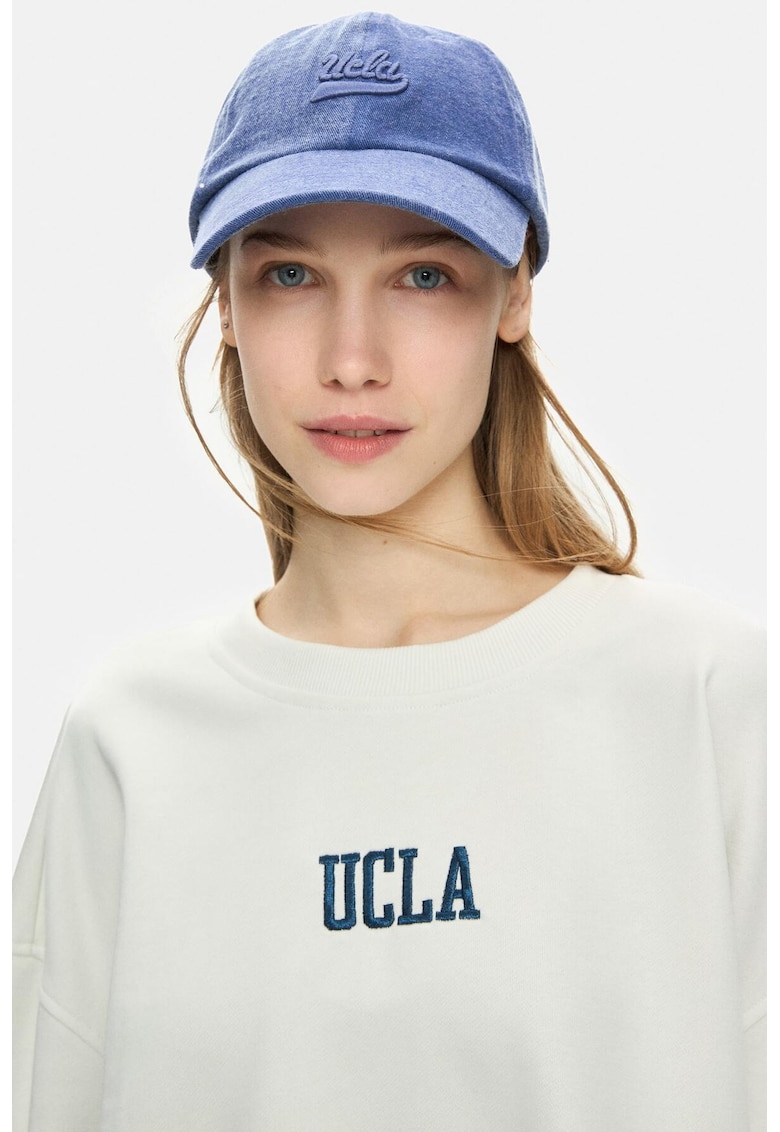 Sapca cu broderie logo unisex Fortuno - Albastru indigo