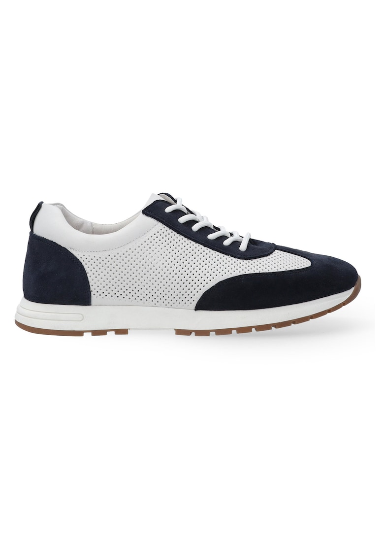 Pantofi sport din piele in doua culori