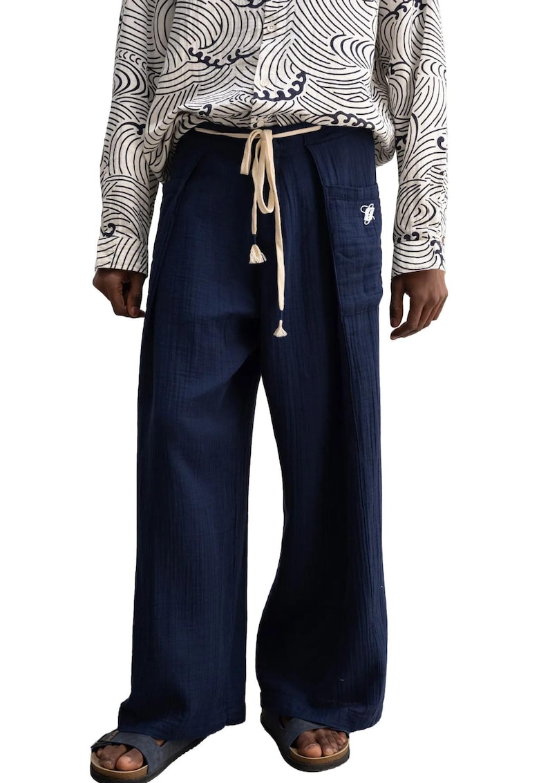 Pantaloni barbati - bumbac - bleumarin