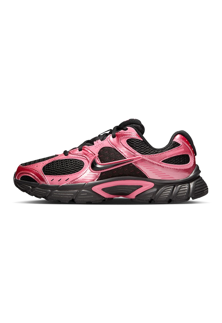 Pantofi sport V5 RNR din piele ecologica si material textil - Negru/Roz