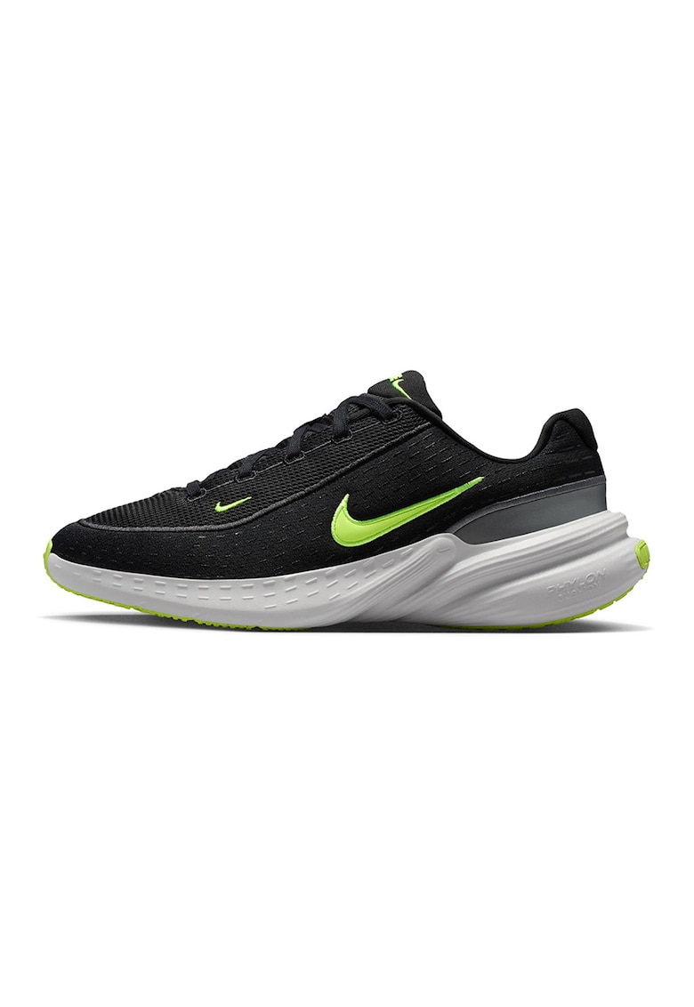 Pantofi sport Uplift din plasa cu broderie logo - Negru/Verde lime
