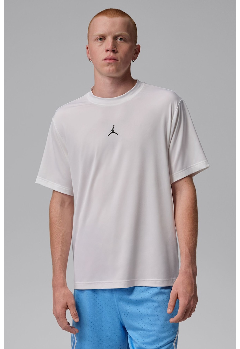 Tricou cu tehnologie Dri-FIT pentru baschet - Alb