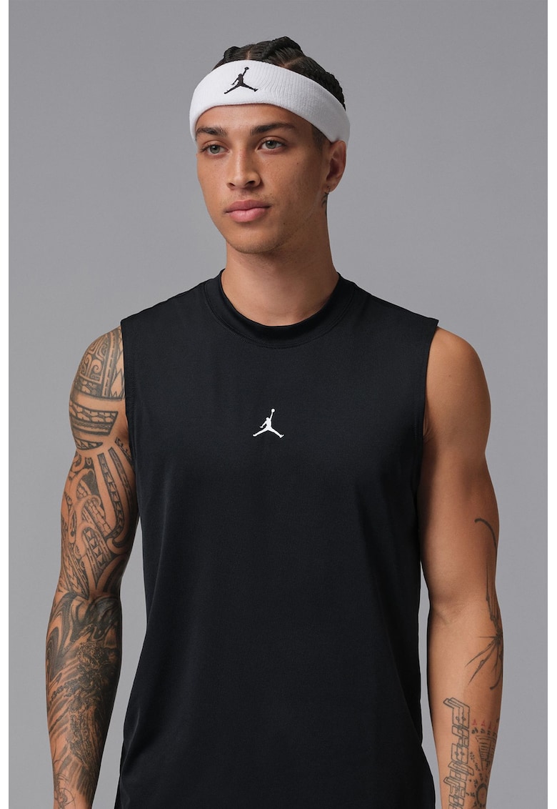 Tricou fara maneci cu tehnologie Dri-FIT pentru baschet - Negru