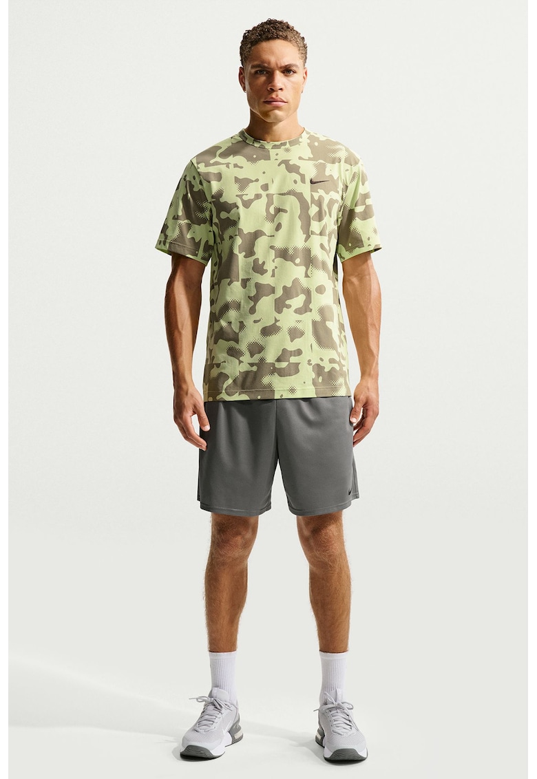 Pantaloni scurti cu detaliu logo pentru fitness - Negru/Gri inchis