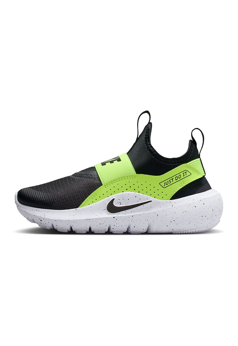 Pantofi slip-on Flex Runner 4 cu bareta elastica pentru alergare - Verde/Negru