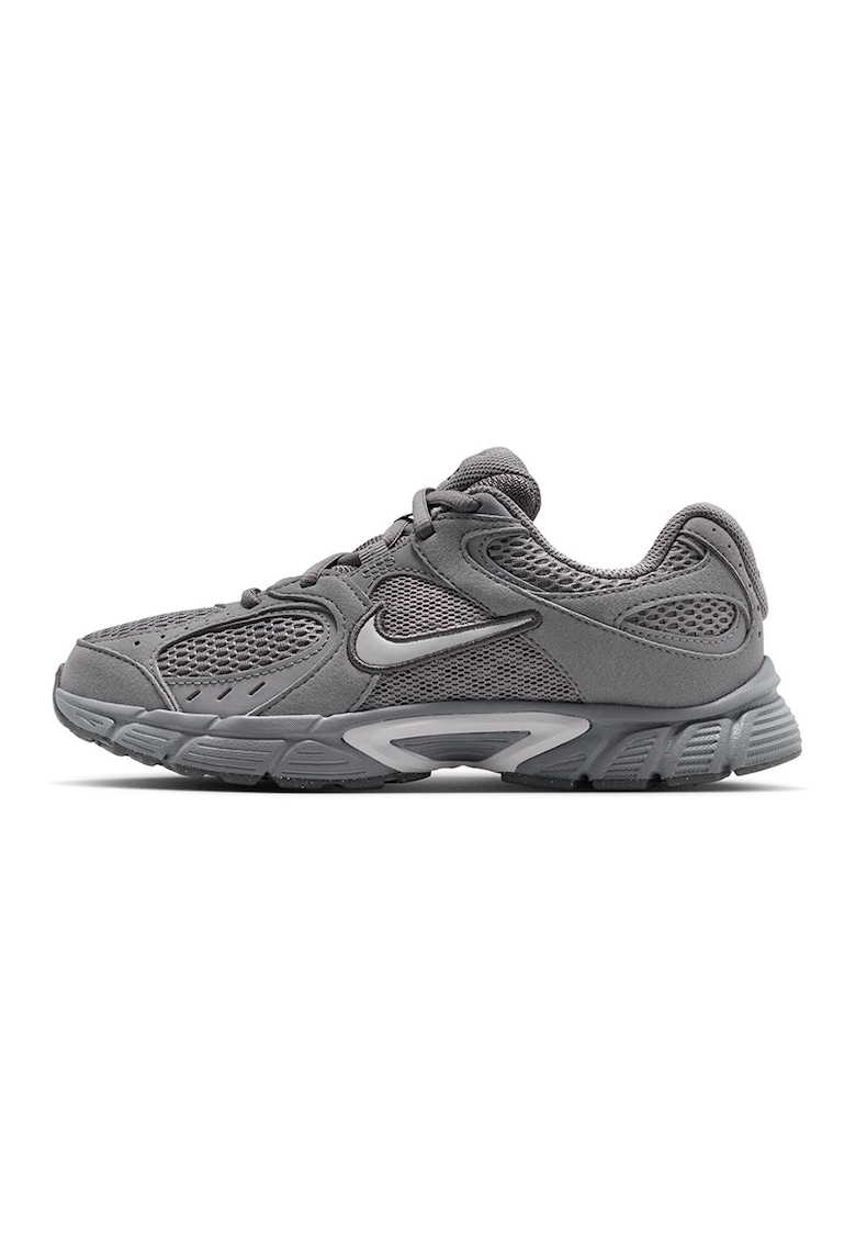 Pantofi sport V5 RNR din piele ecologica si plasa - Gri inchis