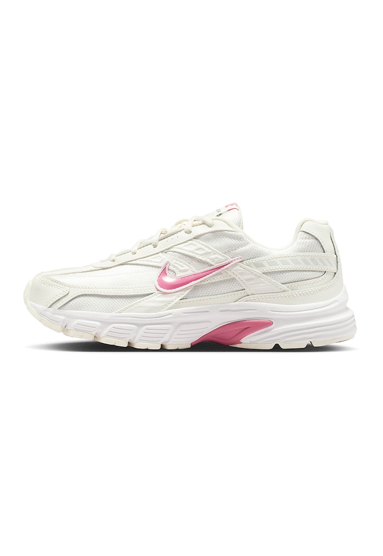 Pantofi sport Initiator cu garnituri de piele - Alb fildes