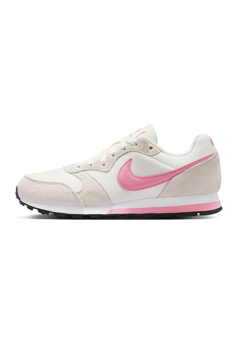 Pantofi sport MD Runner 2 cu garnituri din piele intoarsa - Alb/Alb fildes/Roz pastel