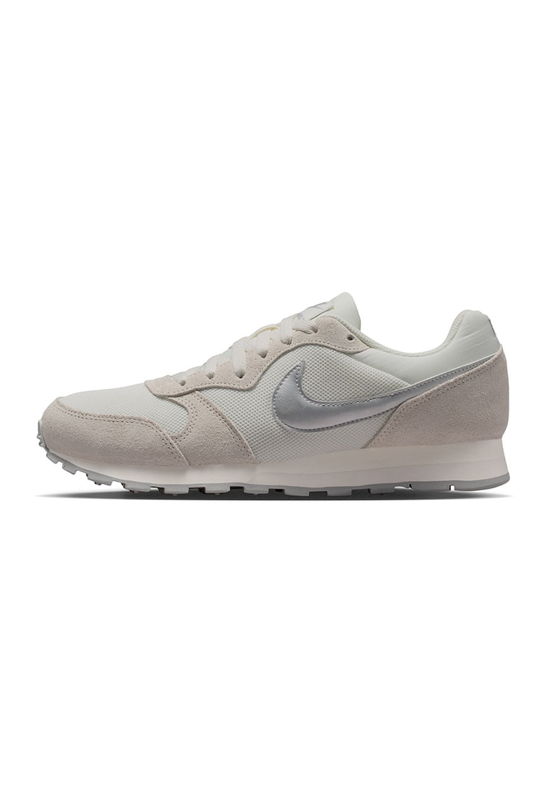 Pantofi sport MD Runner 2 cu garnituri din piele intoarsa - Alb murdar/Argintiu/Bej deschis