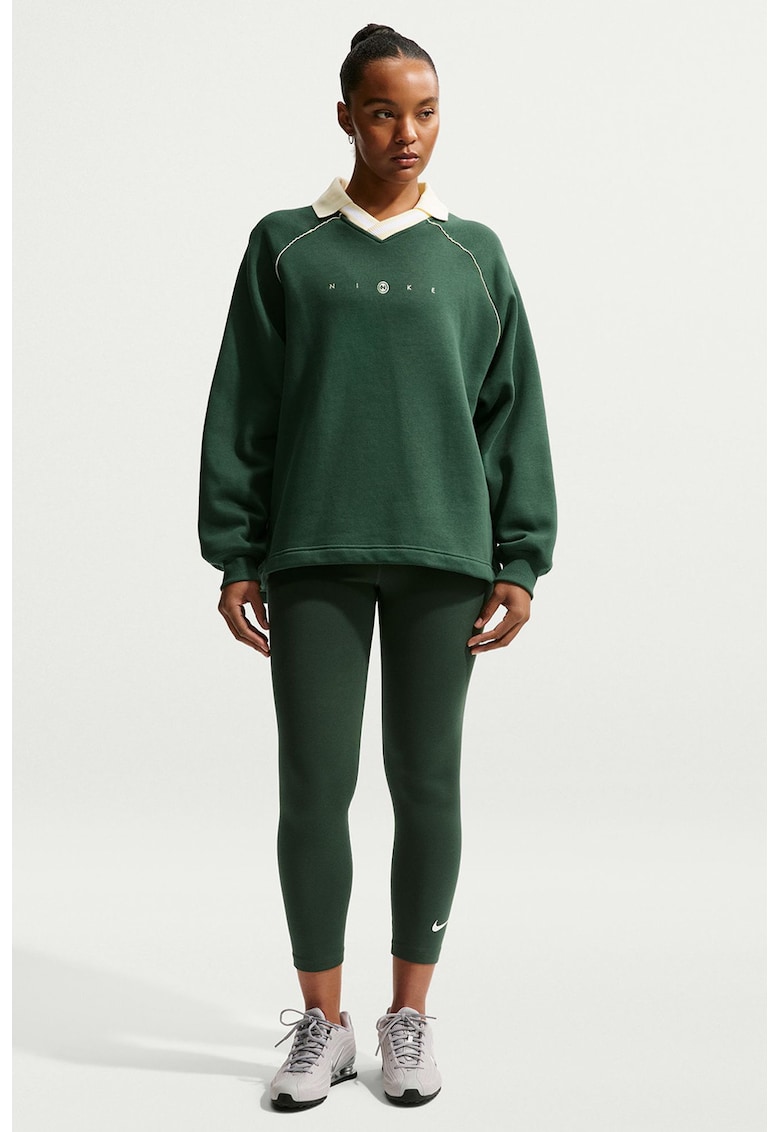 Colanti crop cu talie inalta - Verde englez
